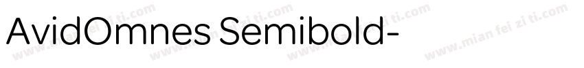 AvidOmnes Semibold字体转换